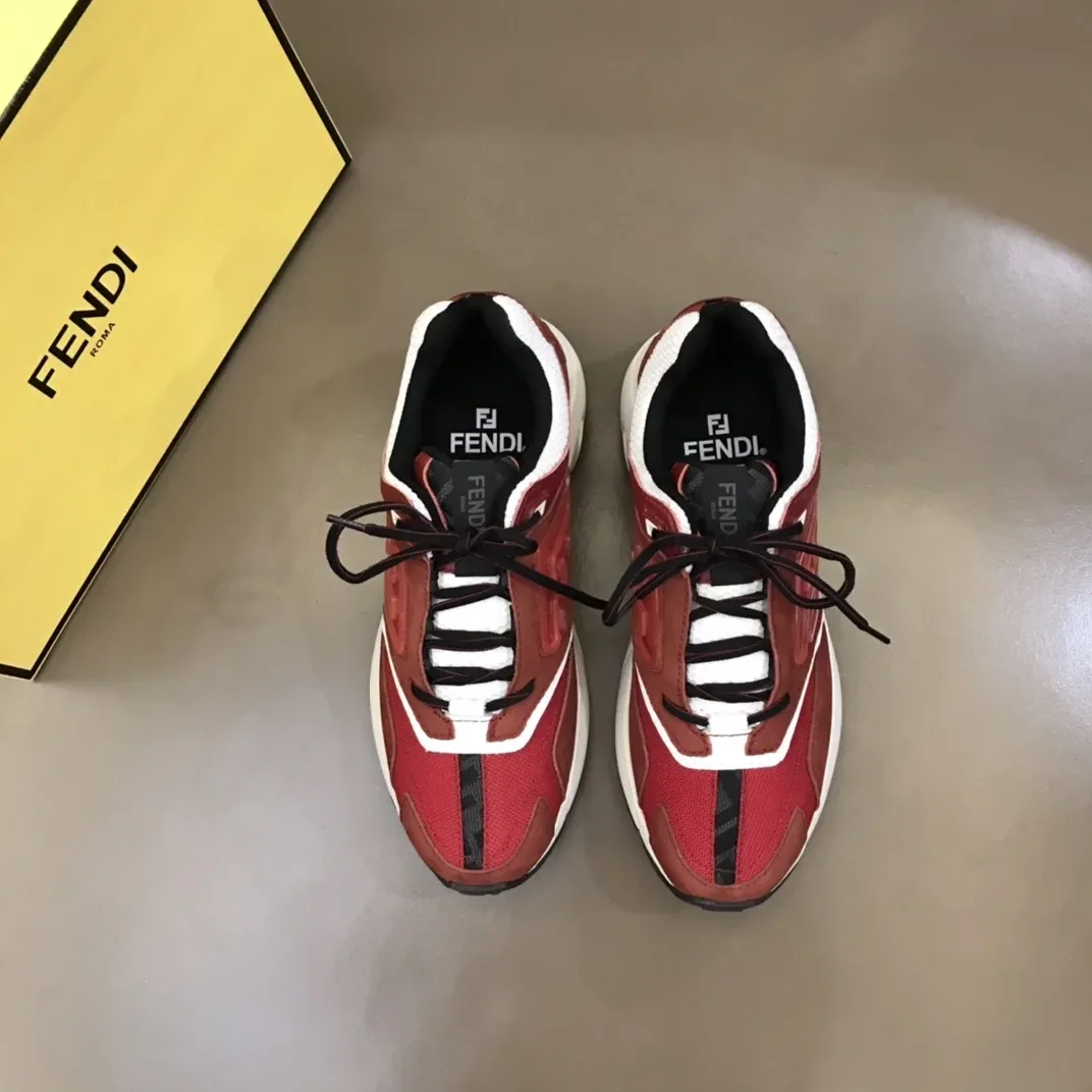 FD Fendi Faster Trainers Sneakers Burgundy 7E1555AKX6F1ICI FD Fendi Faster Trainers Sneakers Burgundy 7E1555AKX6F1ICI