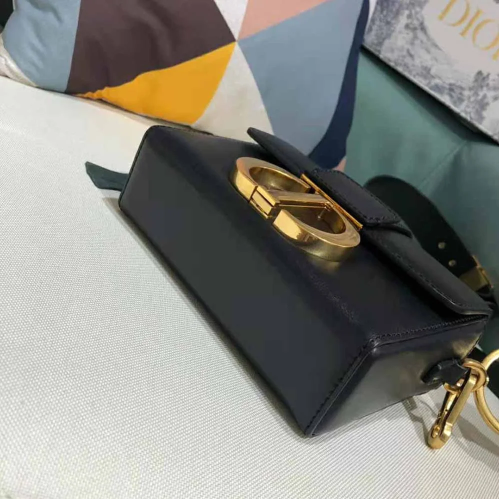 Dior 30 Montaigne Box Bag Black Box Calfskin for Women Dior 30 Montaigne Box Bag Black Box Calfskin for Women