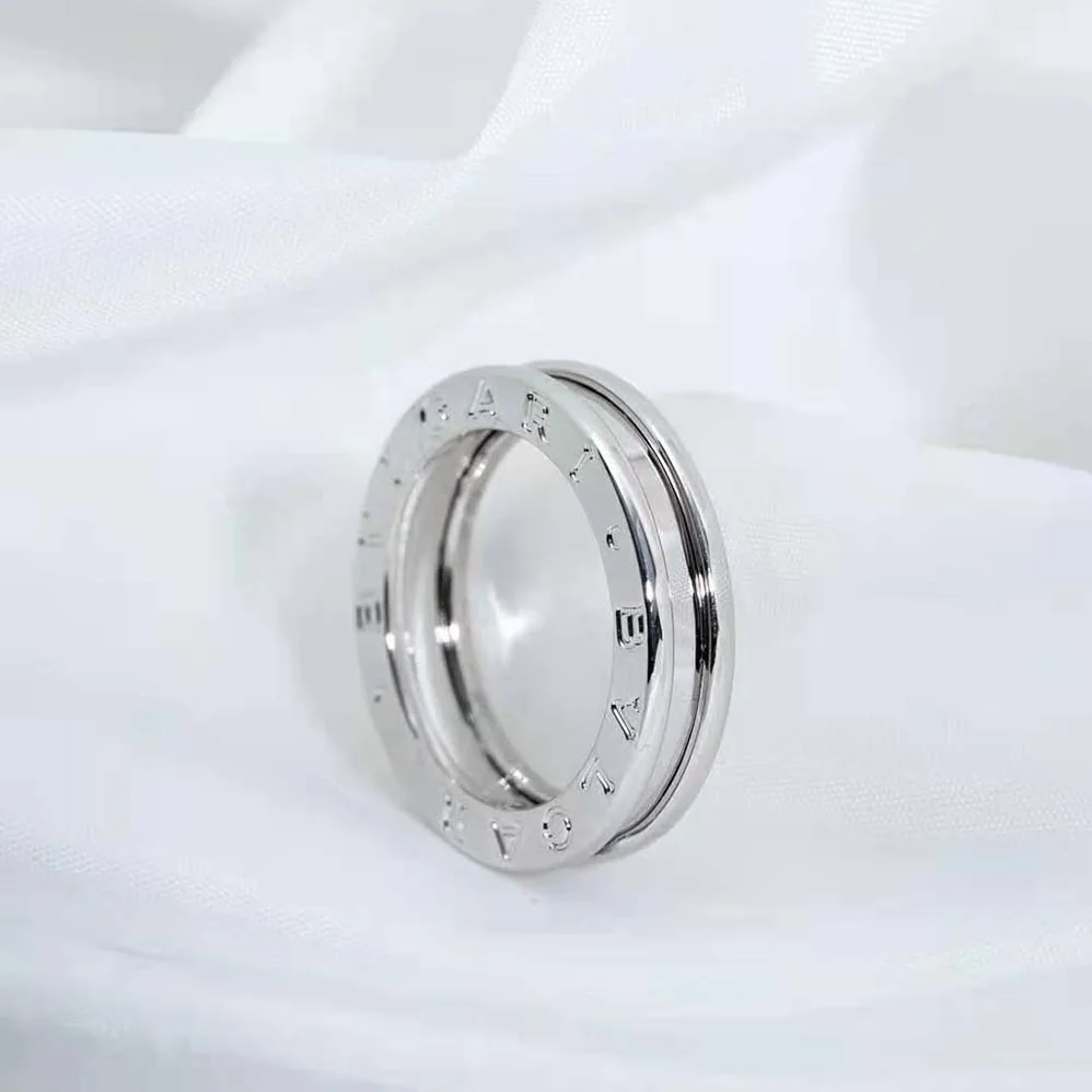 Bvlgari B.Zero1 One-Band Ring in 18 KT White Gold for Women