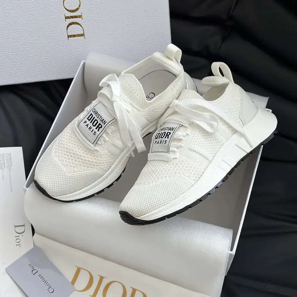 Dior Run'n'Dior Sneaker White Technical Mesh for Unisex Dior Run'n'Dior Sneaker White Technical Mesh for Unisex