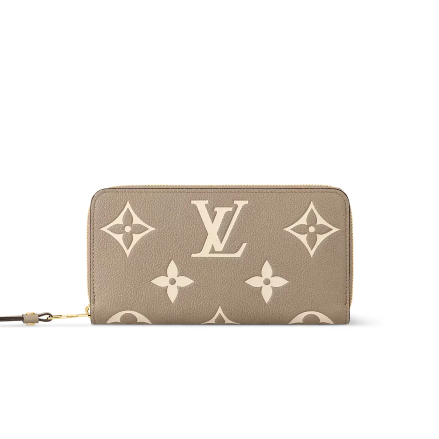 Louis Vuitton Zippy Wallet Monogram Empreinte Dove in Cream / Louis Vuitton Zippy Wallet Monogram Empreinte Dove in Cream /