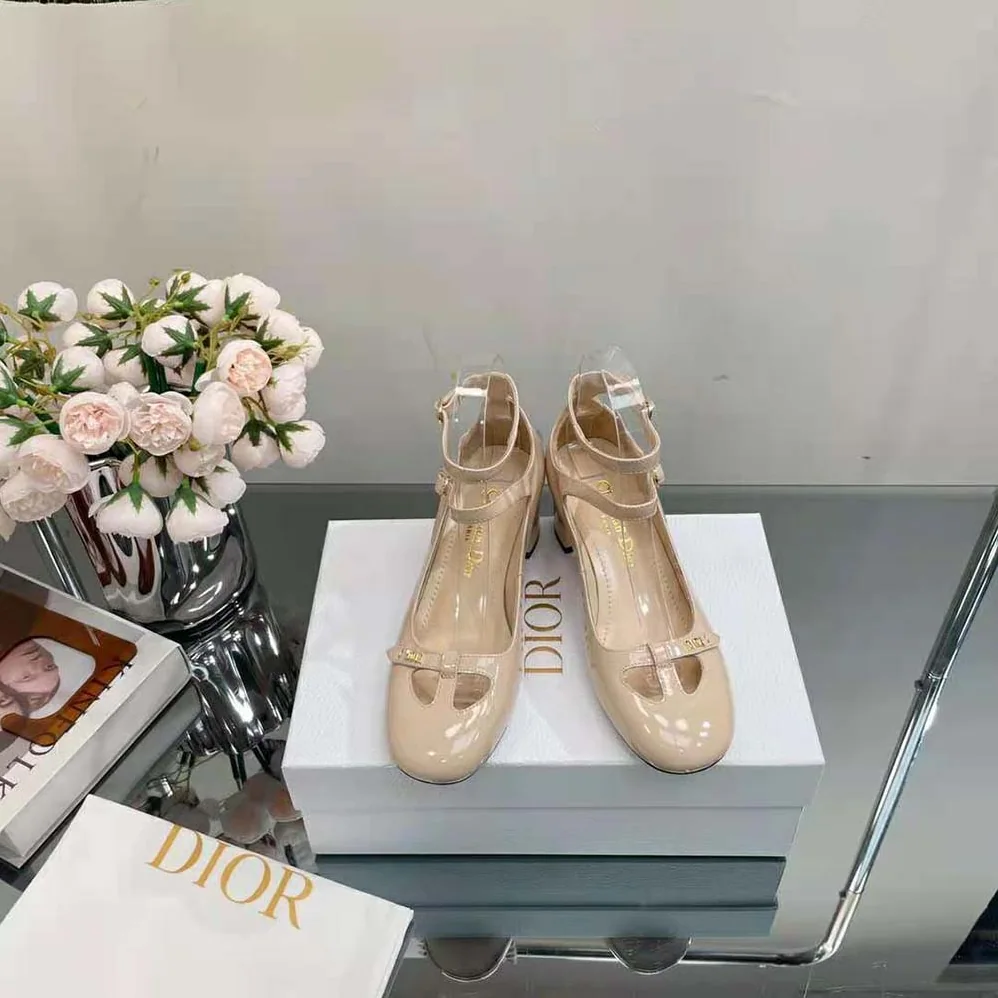 Dior Aime Dior Ballerina Pump Nude Patent Calfskin for Women