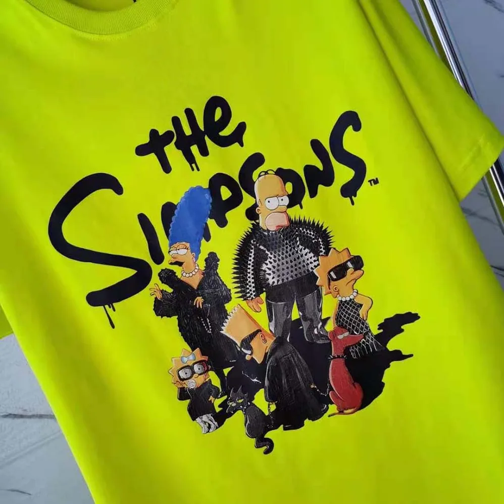 Balenciaga Simpsons Tm and 20th Television T for Men in shirt Oversized in Yellow