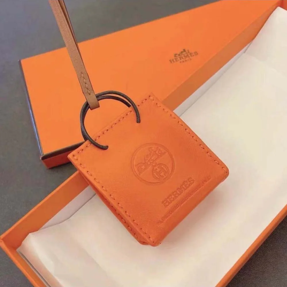 Hermes Orange Bag Charm Hermes Orange Bag Charm
