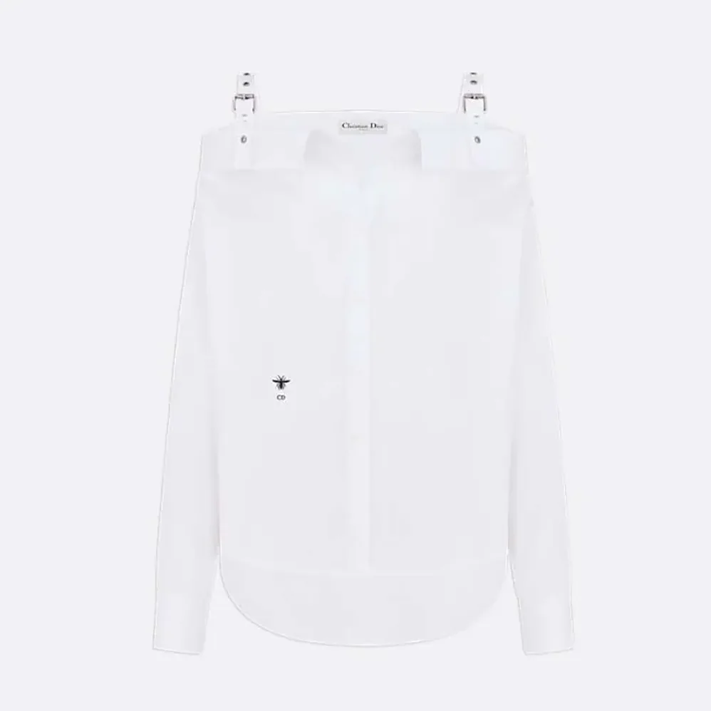 Dior Blouse White Cotton Poplin for Women