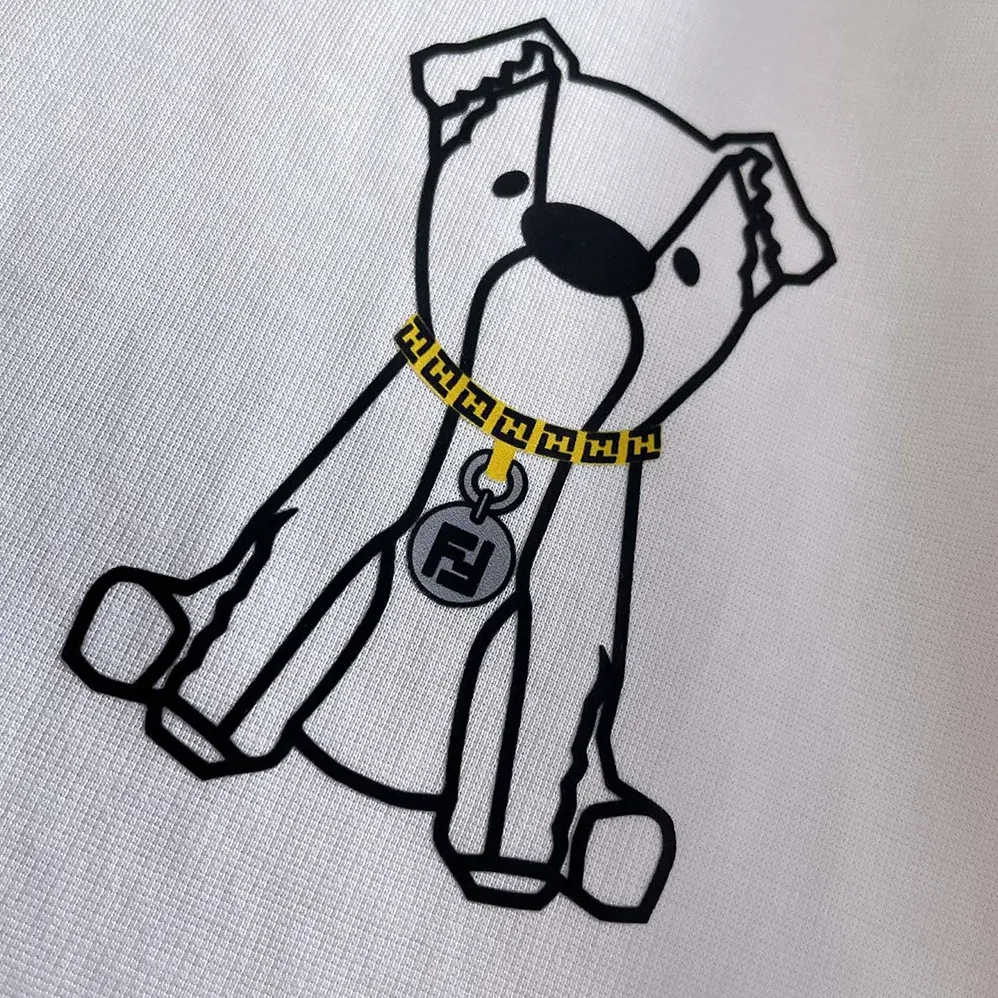 Fendi White Cotton T for Women in shirt