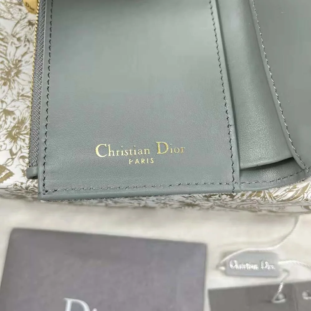 Dior Saddle Lotus Wallet Gray Dior Oblique Jacquard for Women Dior Saddle Lotus Wallet Gray Dior Oblique Jacquard for Women