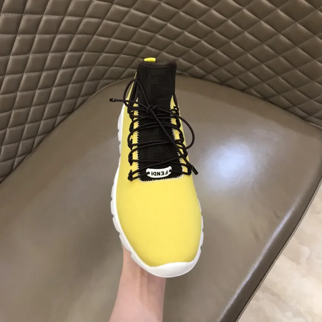 Fendi Force Low Tops Sneakers Light Yellow