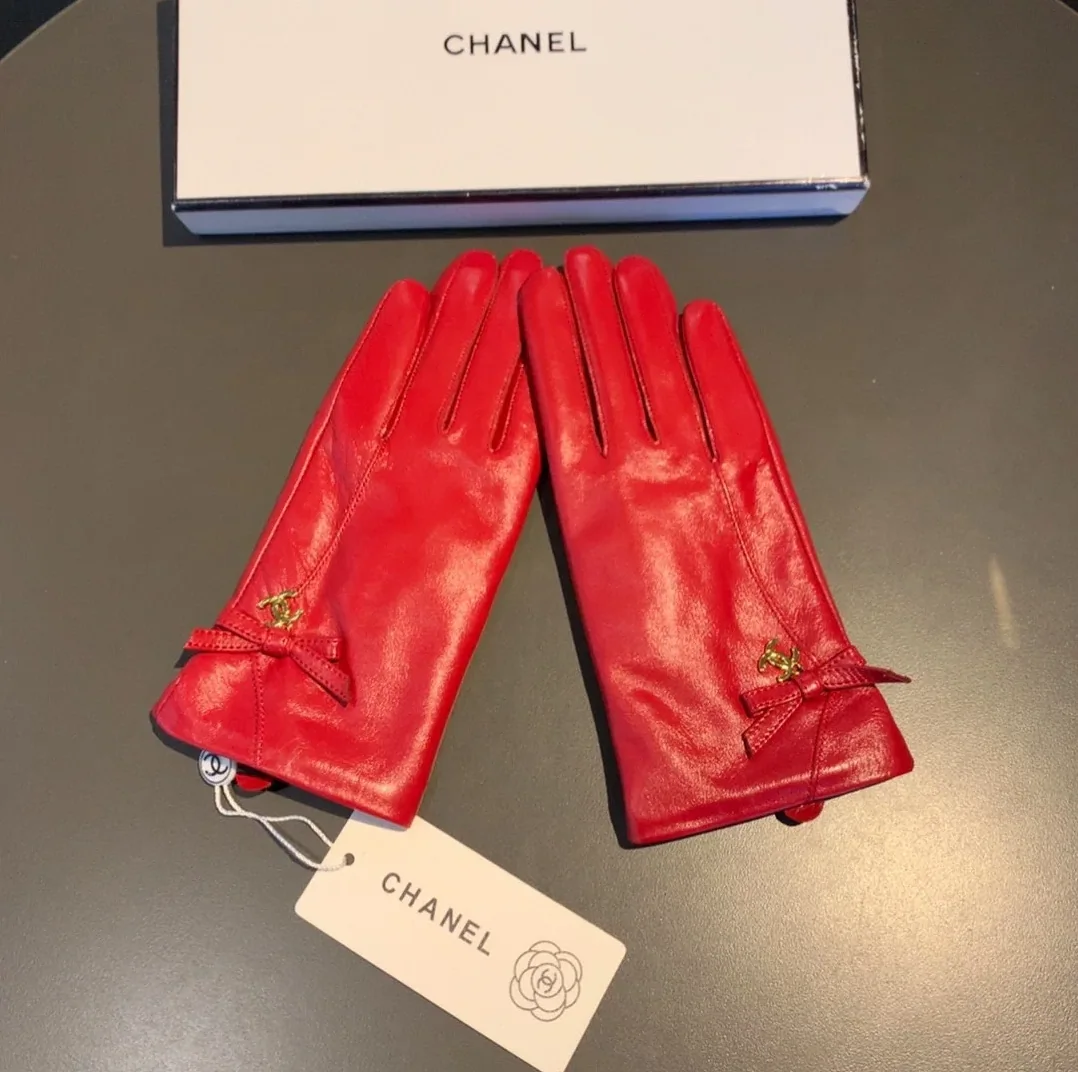 Chanel Gloves In Red Chanel Gloves In Red