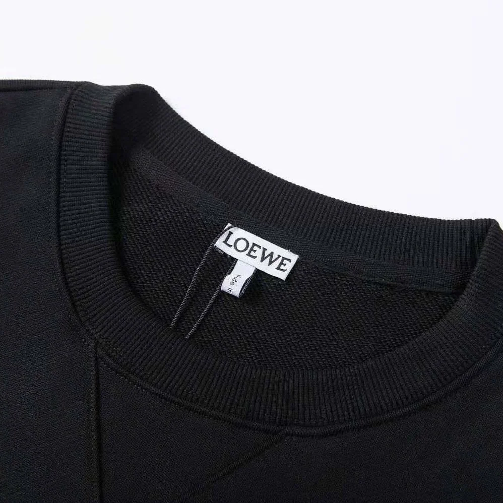 Loewe Anagram Regular Fit Sweatshirt in Cotton for Men in Black