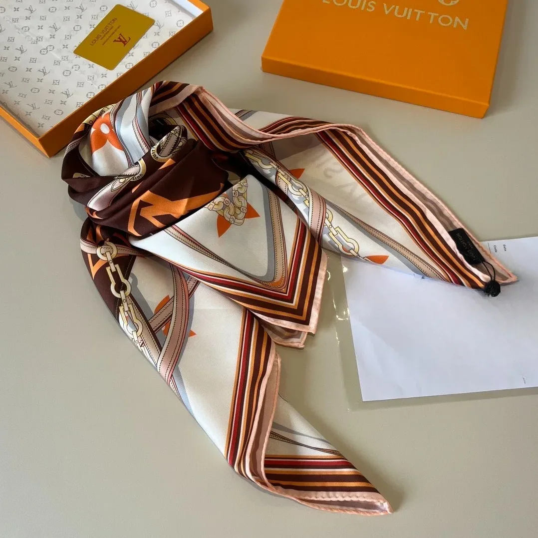 Louis Vuitton Ultimate Monogram Square 90 Scarf Brown /