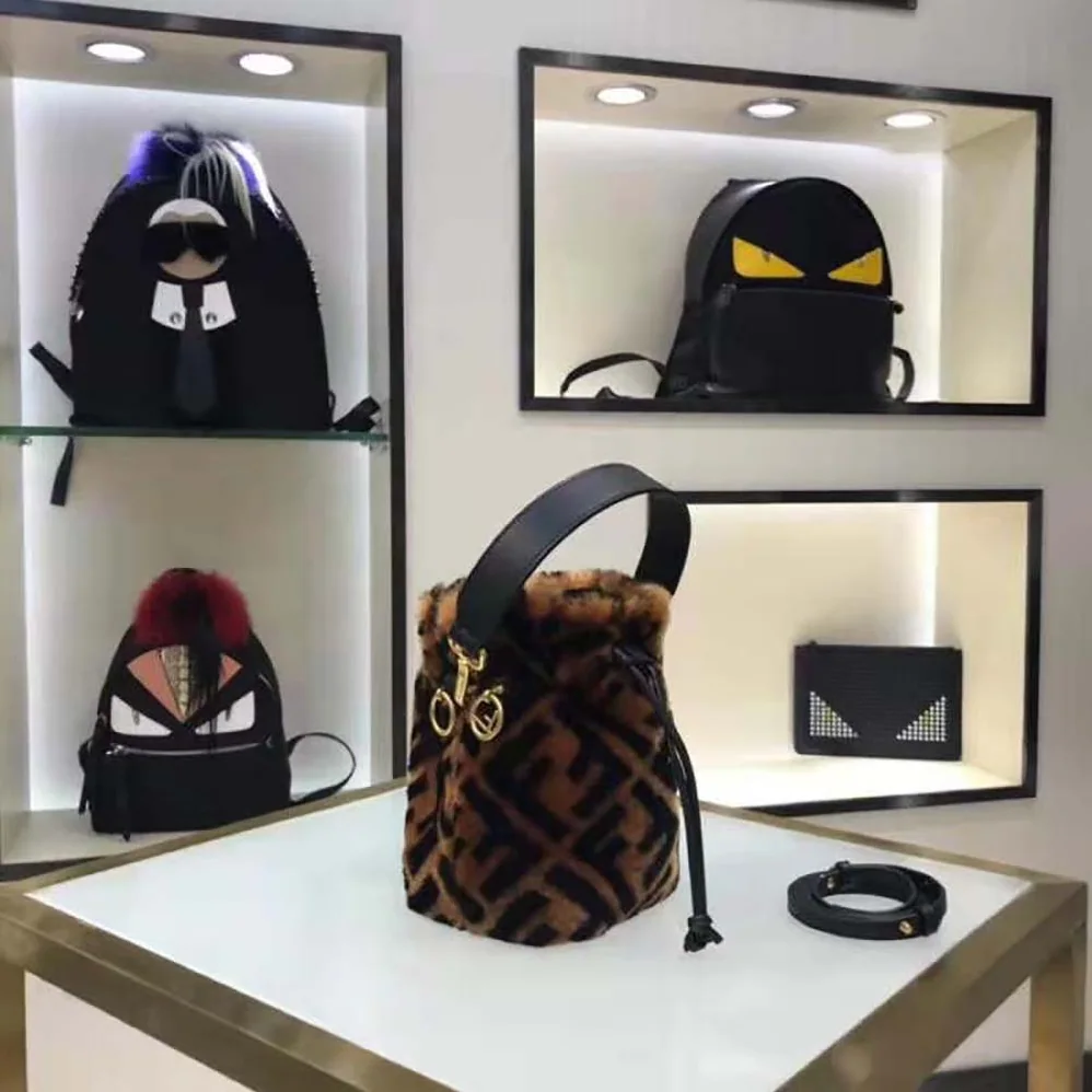 Fendi Mon Tresor Mini for Women in Bag in Brown Sheepskin Fendi Mon Tresor Mini for Women in Bag in Brown Sheepskin