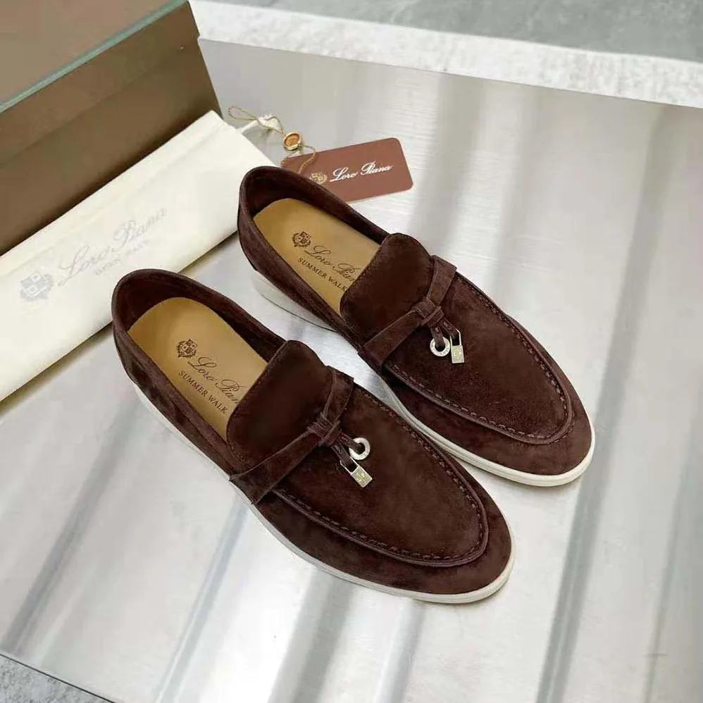 Loro Piana Summer Charms Walk Loafers for Unisex in Brown Loro Piana Summer Charms Walk Loafers for Unisex in Brown