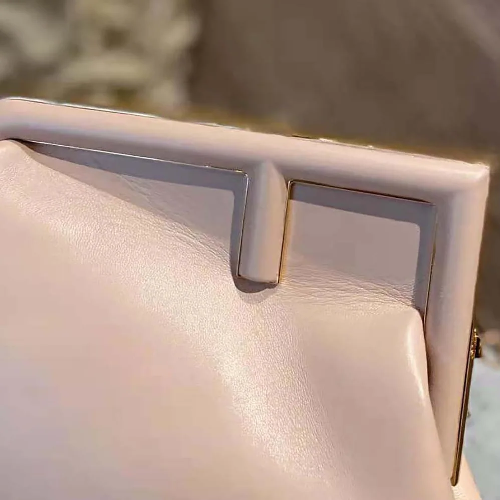 Fendi First Medium Nappa Leather Bag for Women in Pink Fendi First Medium Nappa Leather Bag for Women in Pink