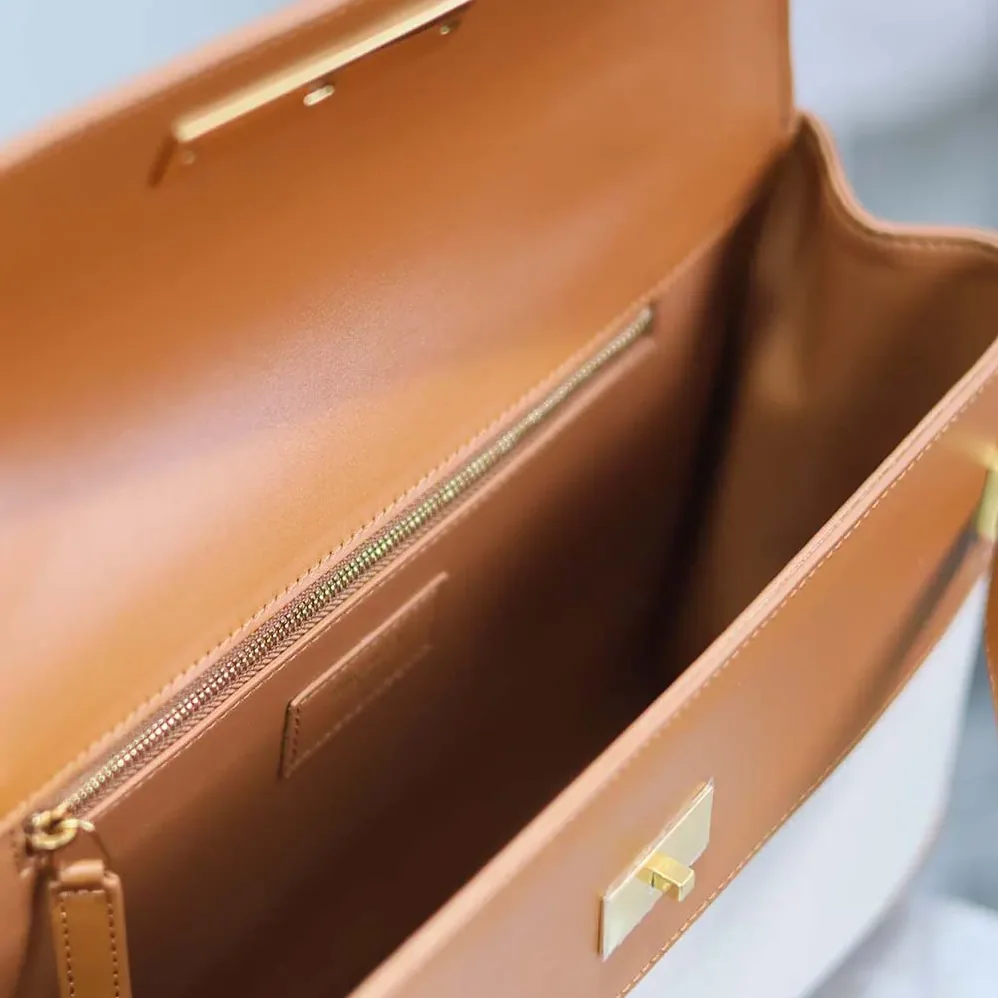 Saint Laurent YSL Manhattan Top Handle in Canvas and Leather for Women
