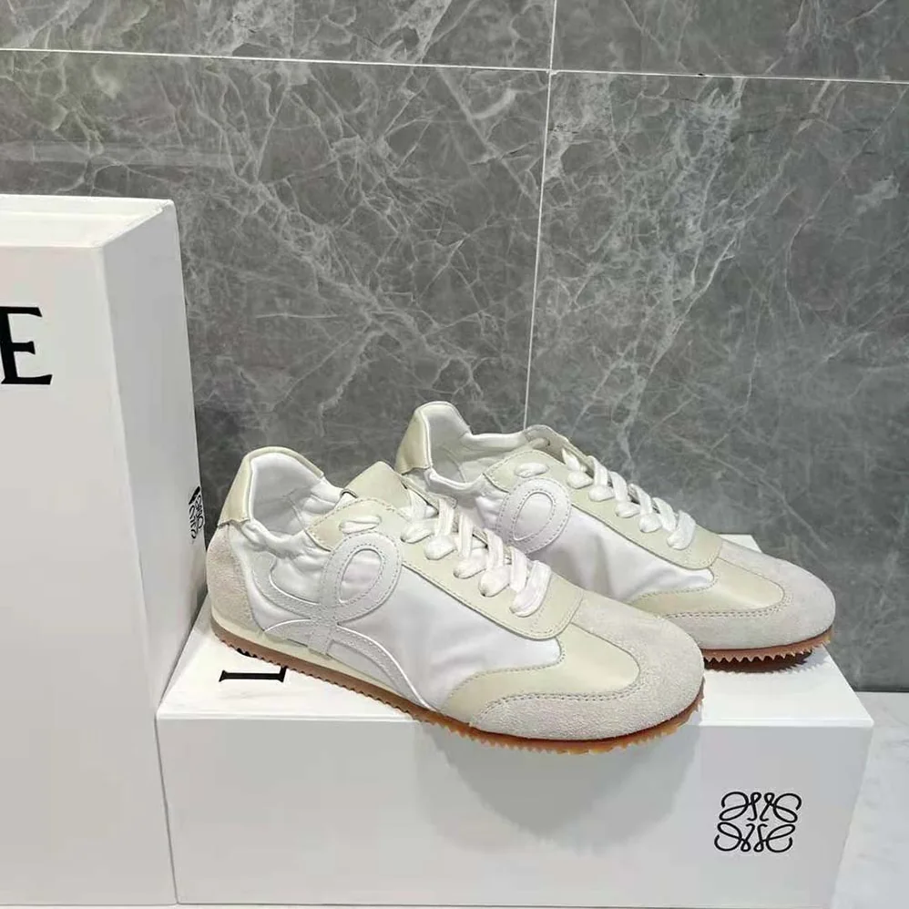 Loewe Ballet Runner in Nylon and Leather for Unisex in White