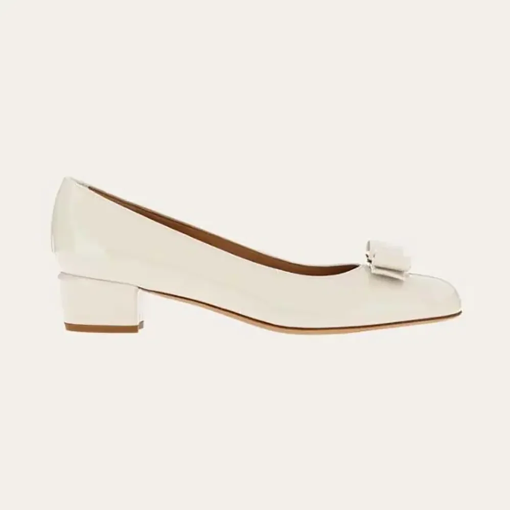 Salvatore Ferragamo Vara Pump for Women in White