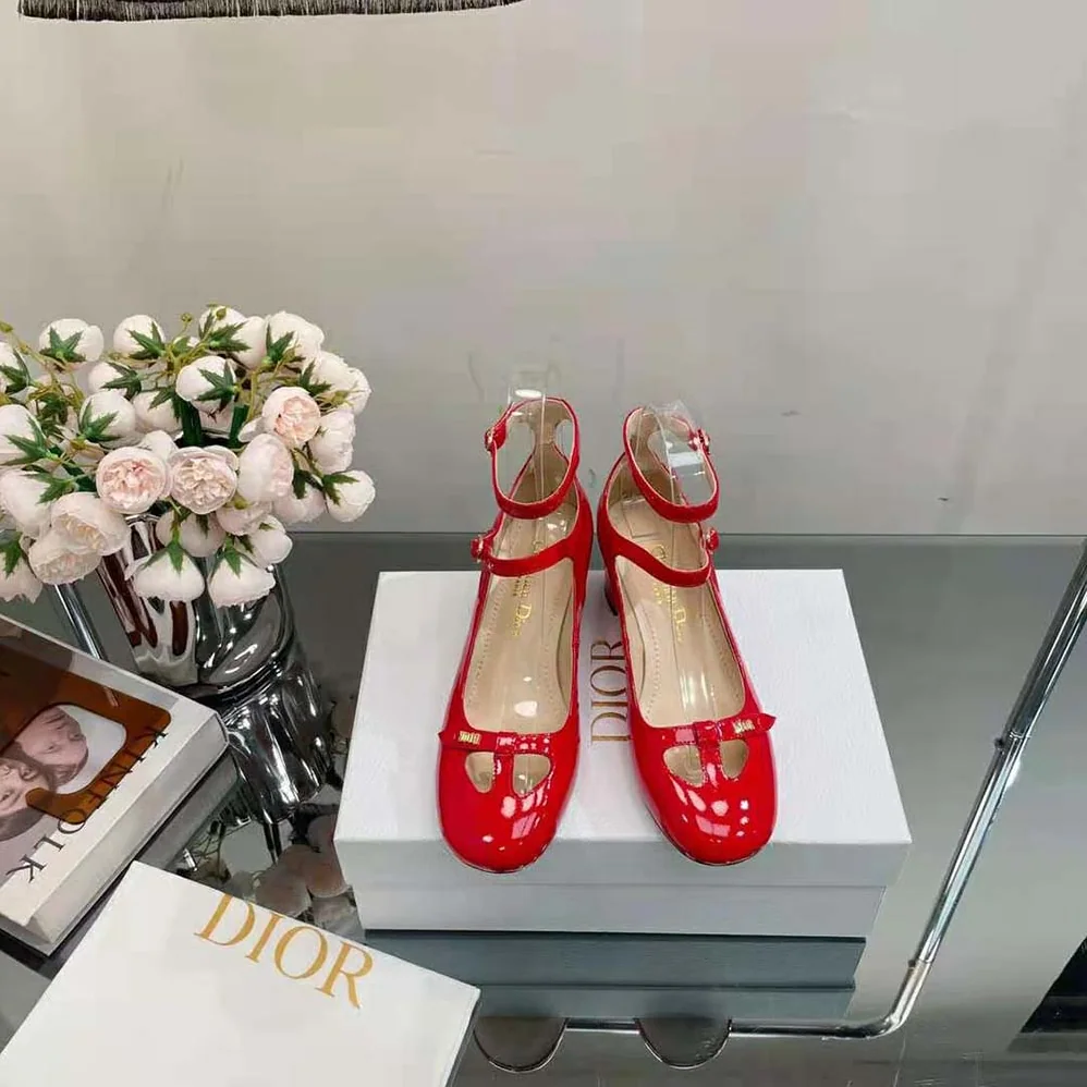 Dior Aime Dior Pump Red Patent Calfskin for Women Dior Aime Dior Pump Red Patent Calfskin for Women