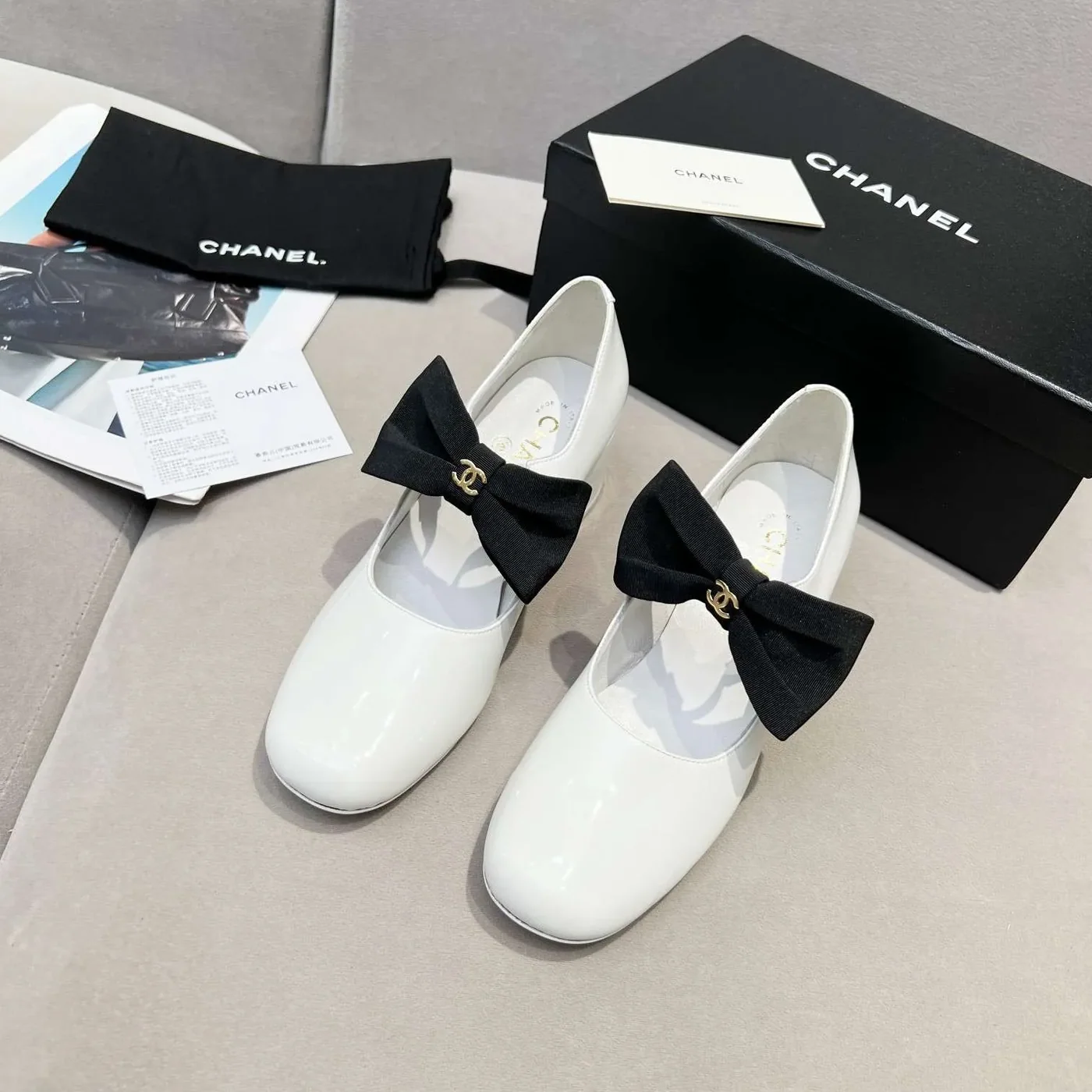 Chanel Bow Mary Jane White Chanel Bow Mary Jane White