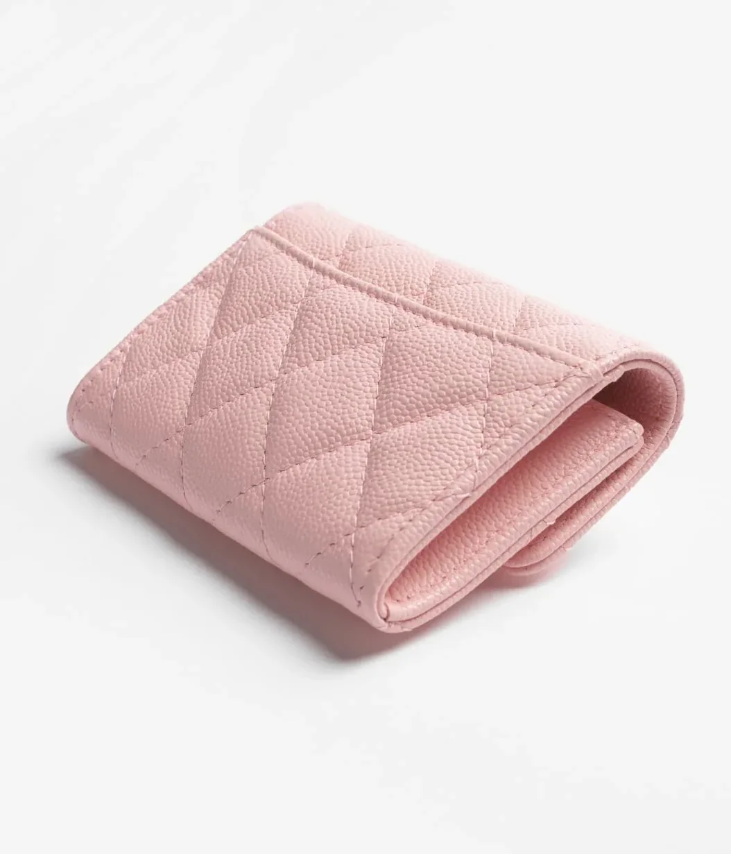 Chanel Classic Card Holder Wallet Light Pink /