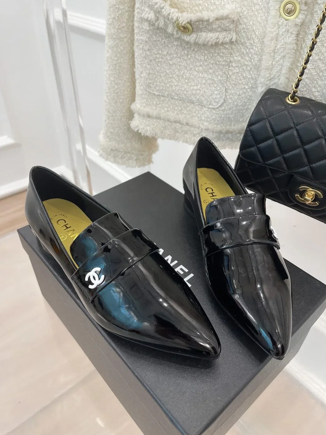Chanel Loafer With Logo Bright Black for Women Chanel Loafer With Logo Bright Black for Women