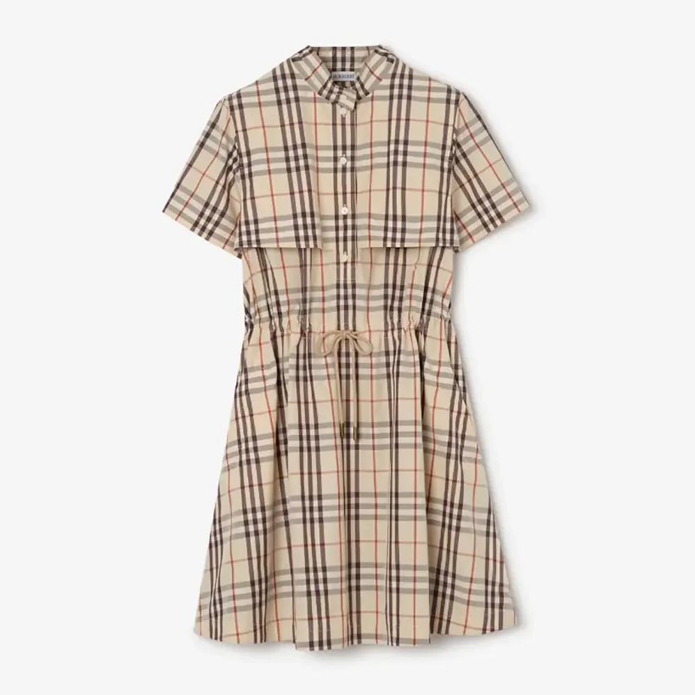 Burberry Check Cotton Dress for Women