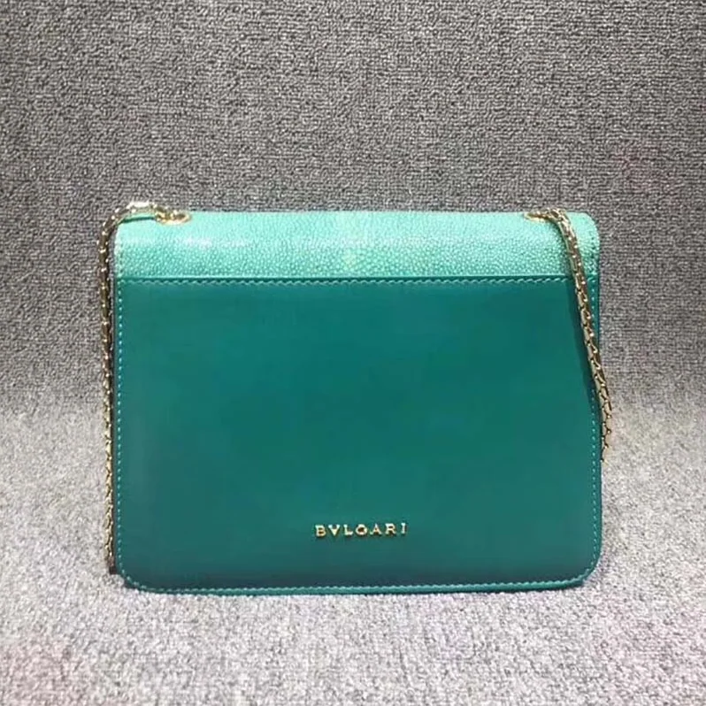 Bvlgari Serpenti Forever Medium Flap Cover Bag Calfskin for Women in Green Bvlgari Serpenti Forever Medium Flap Cover Bag Calfskin for Women in Green