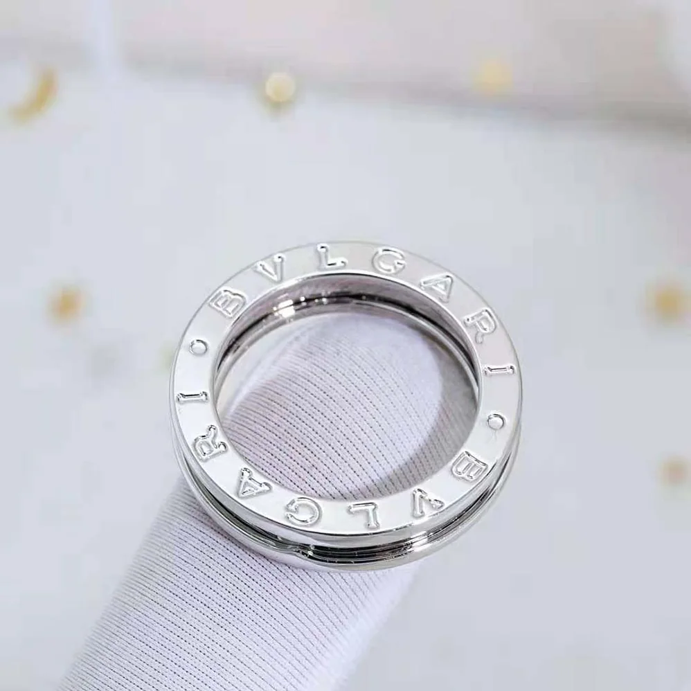 Bvlgari B.Zero1 One-Band Ring in 18 KT White Gold for Women