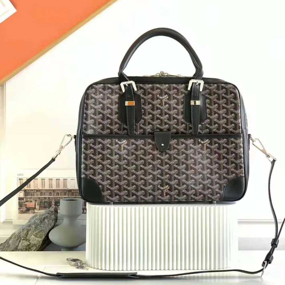 Goyard Ambassade MM Document Case for Women in Black