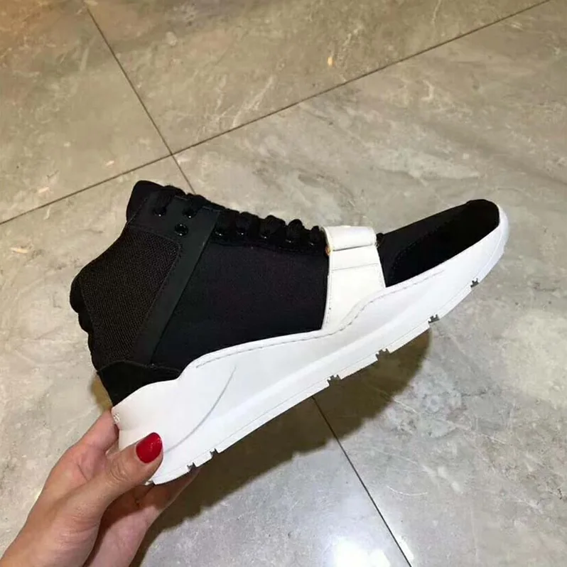 Burberry Shoes Suede and Neoprene High-Top Sneakers for Unisex in Black
