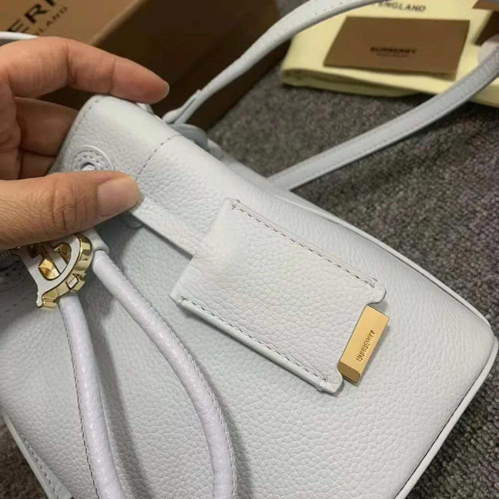 Burberry Mini TB Bucket Bag with the Thomas Burberry Monogram for Women Burberry Mini TB Bucket Bag with the Thomas Burberry Monogram for Women