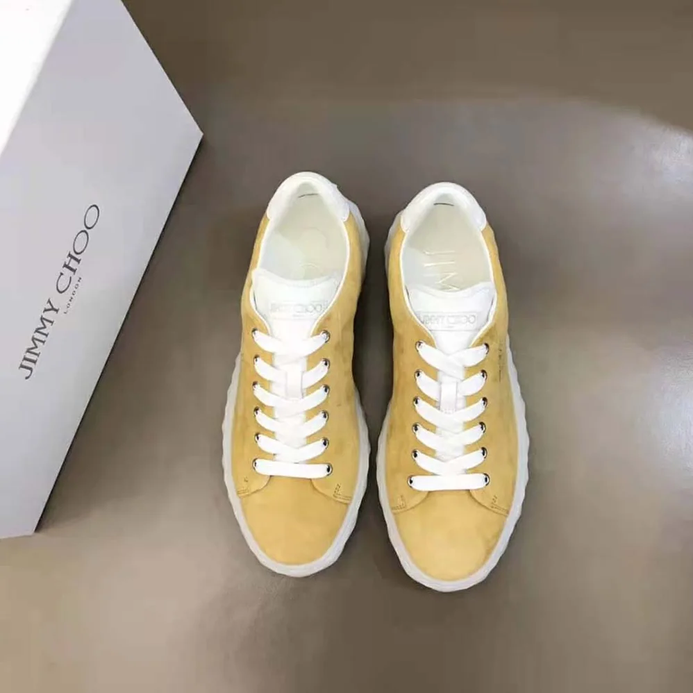 Jimmy Choo Diamond Light/F Light Mocha Suede and Light Mocha Nappa Low for Women in Top Trainers Jimmy Choo Diamond Light/F Light Mocha Suede and Light Mocha Nappa Low for Women in Top Trainers