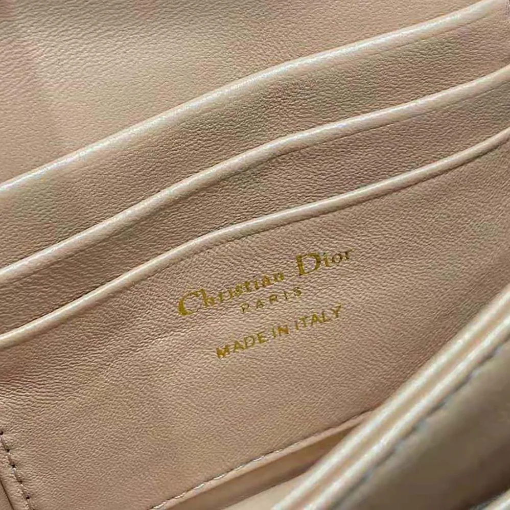 Dior Lady Dior Top Handle Clutch Rose Des Vents Cannage Lambskin for Women Dior Lady Dior Top Handle Clutch Rose Des Vents Cannage Lambskin for Women