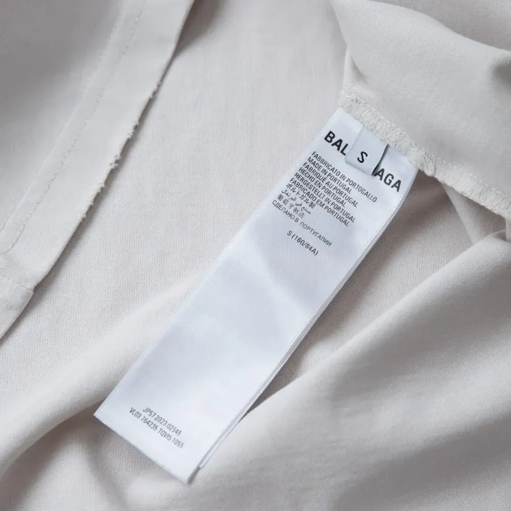 Balenciaga Lo_ve T-Shirt Medium Fit in off White and Black Vintage Jersey for Men Balenciaga Lo_ve T-Shirt Medium Fit in off White and Black Vintage Jersey for Men