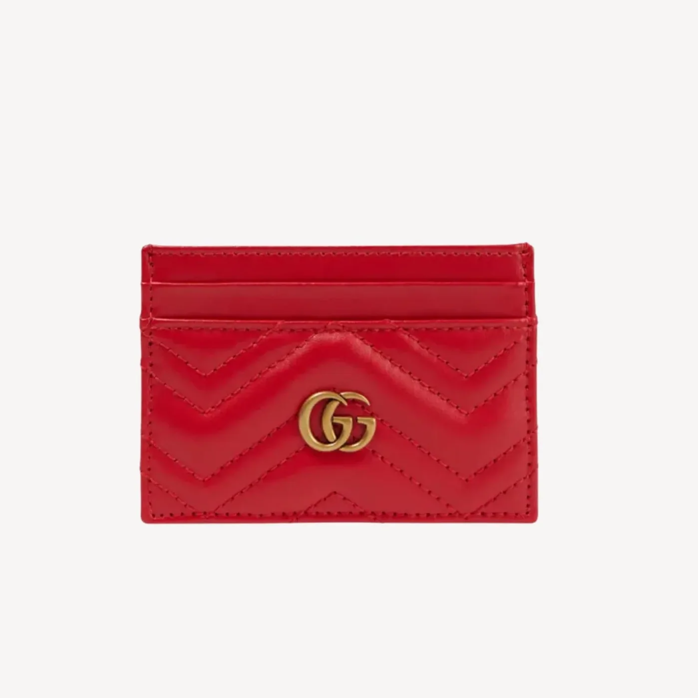 Gucci GG Marmont Keychain Wallet Red / Gucci GG Marmont Keychain Wallet Red /