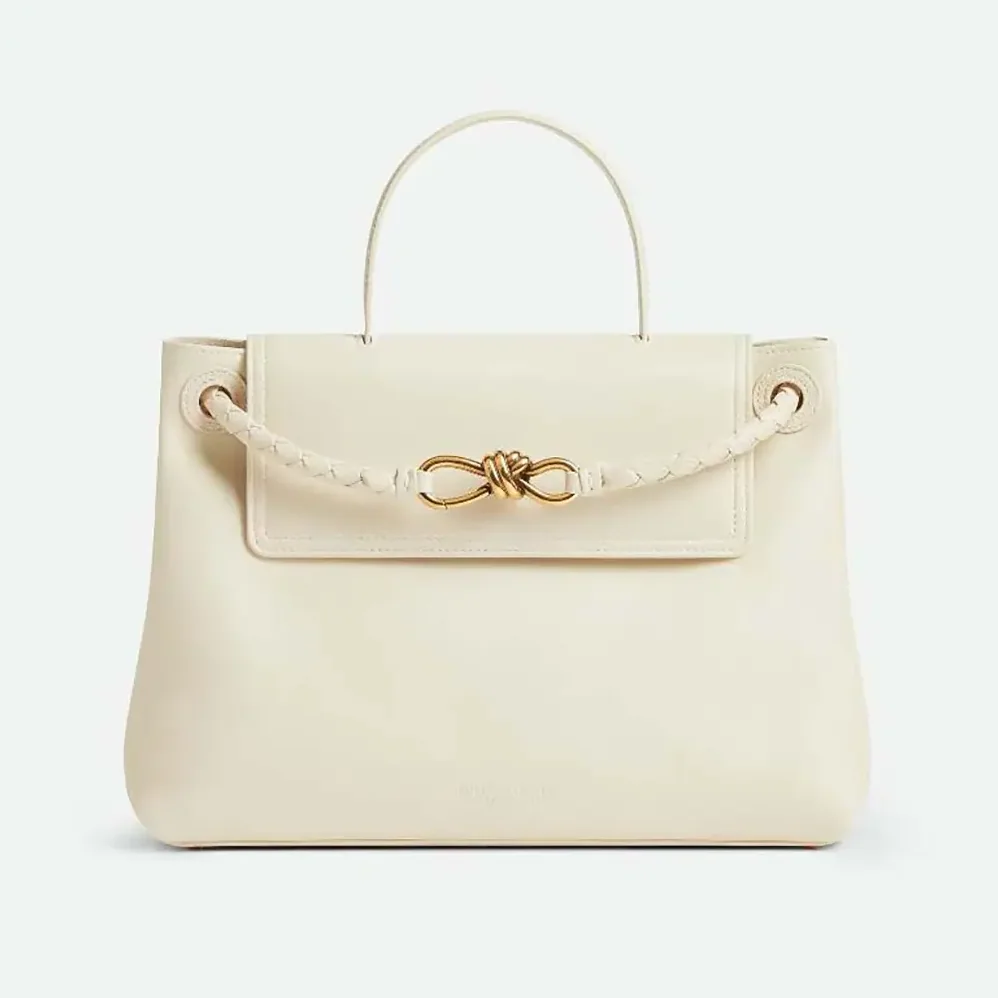 Bottega Veneta Ciao Ciao in Silky Calf Leather for Women in White Bottega Veneta Ciao Ciao in Silky Calf Leather for Women in White
