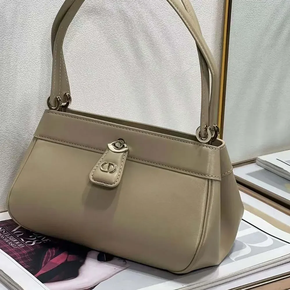 Dior Small Dior Key Bag Sandy Box Calfskin for Women
