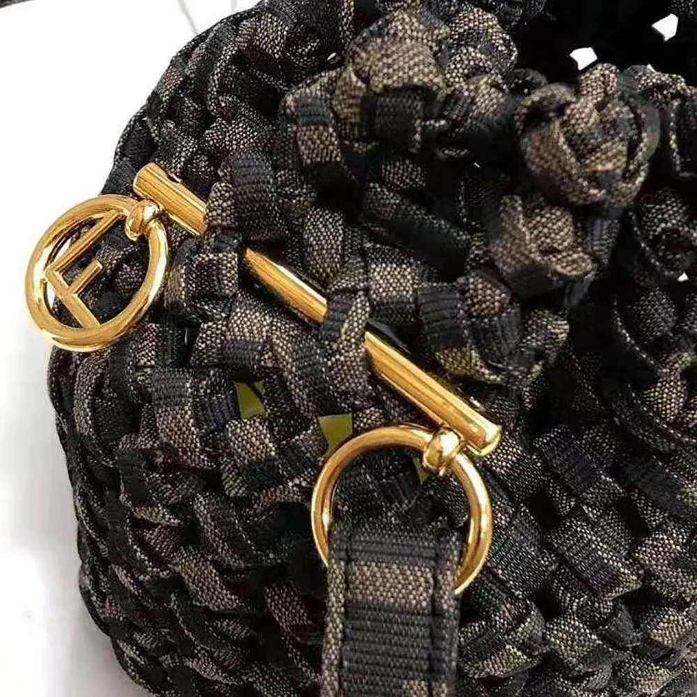 Fendi Mon Tresor Jacquard Fabric Interlace Mini for Women in Bag Fendi Mon Tresor Jacquard Fabric Interlace Mini for Women in Bag