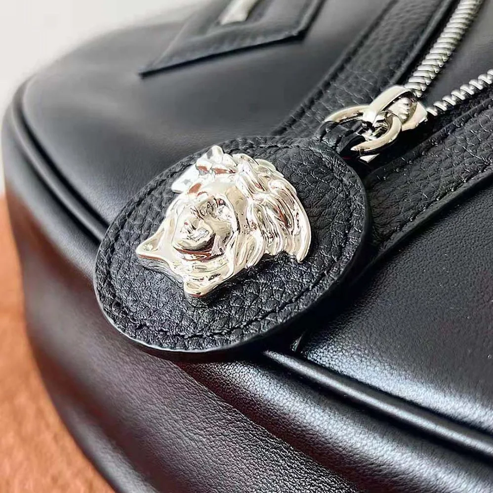 Versace Repeat Hobo Bag for Women in Black Versace Repeat Hobo Bag for Women in Black