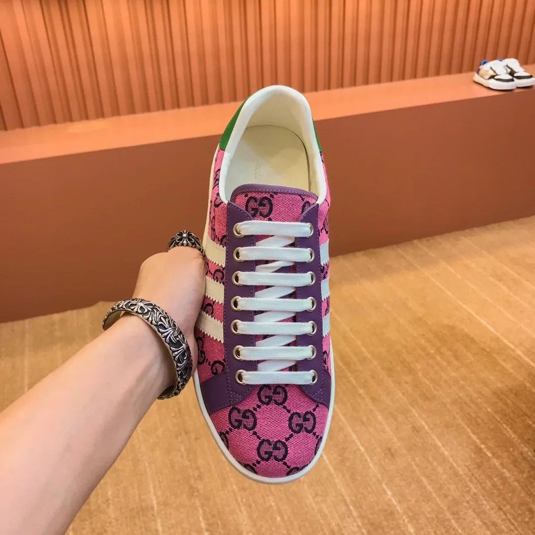 Gucci x Adidas With GG Sneakers Pink for Men Gucci x Adidas With GG Sneakers Pink for Men