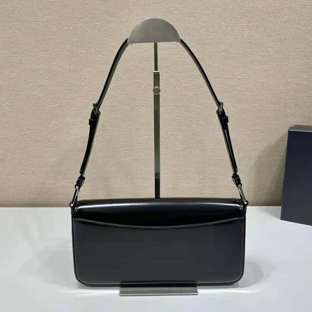 Prada Brushed Leather Prada Femme Bag for Women in Black Prada Brushed Leather Prada Femme Bag for Women in Black