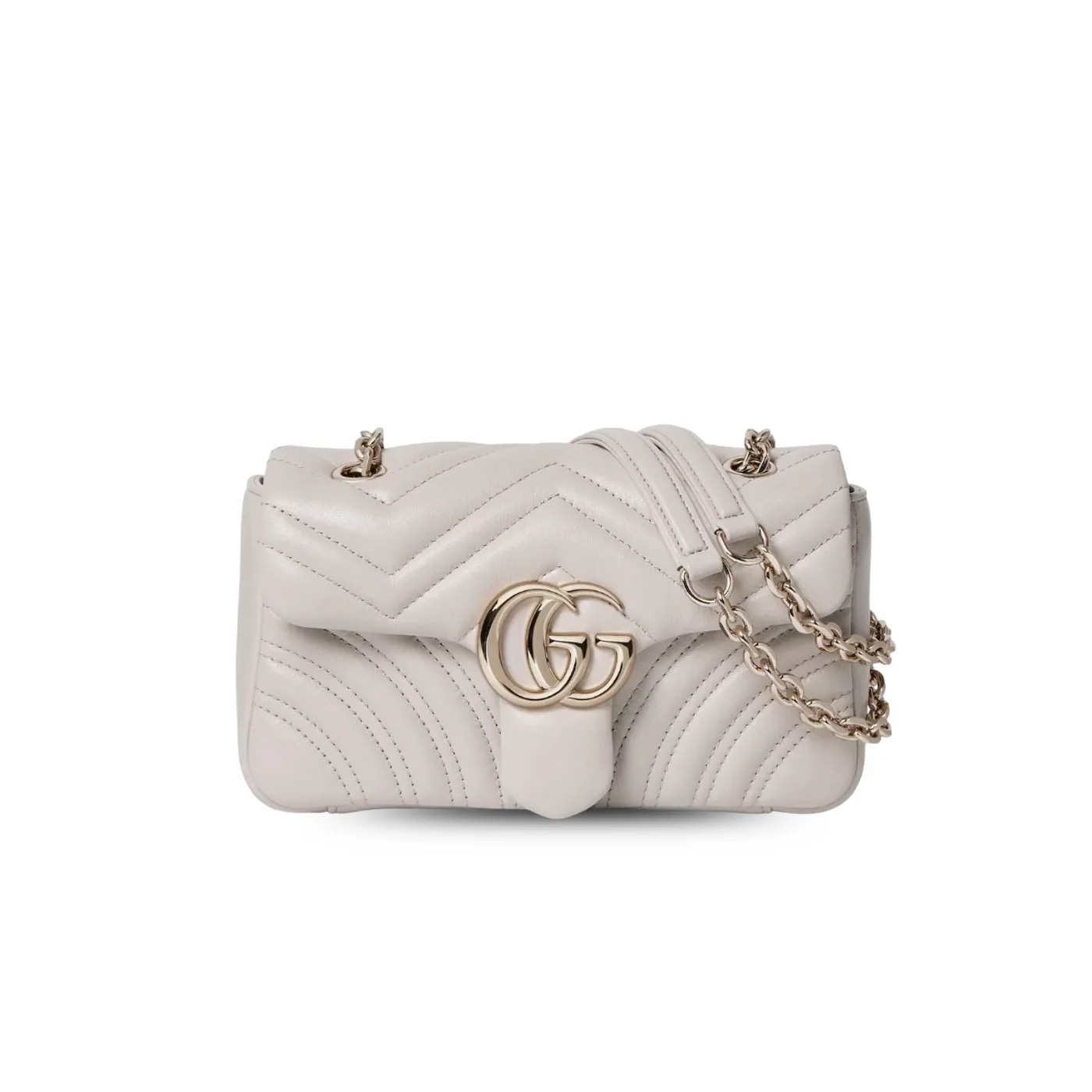 Gucci Marmont Small Shoulder Bag in Light Grey Gold Hardware Gucci Marmont Small Shoulder Bag in Light Grey Gold Hardware
