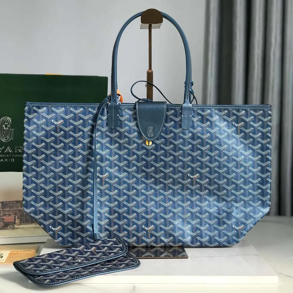 Goyard Saint Louis GM bag for Unisex in Pearly Blue