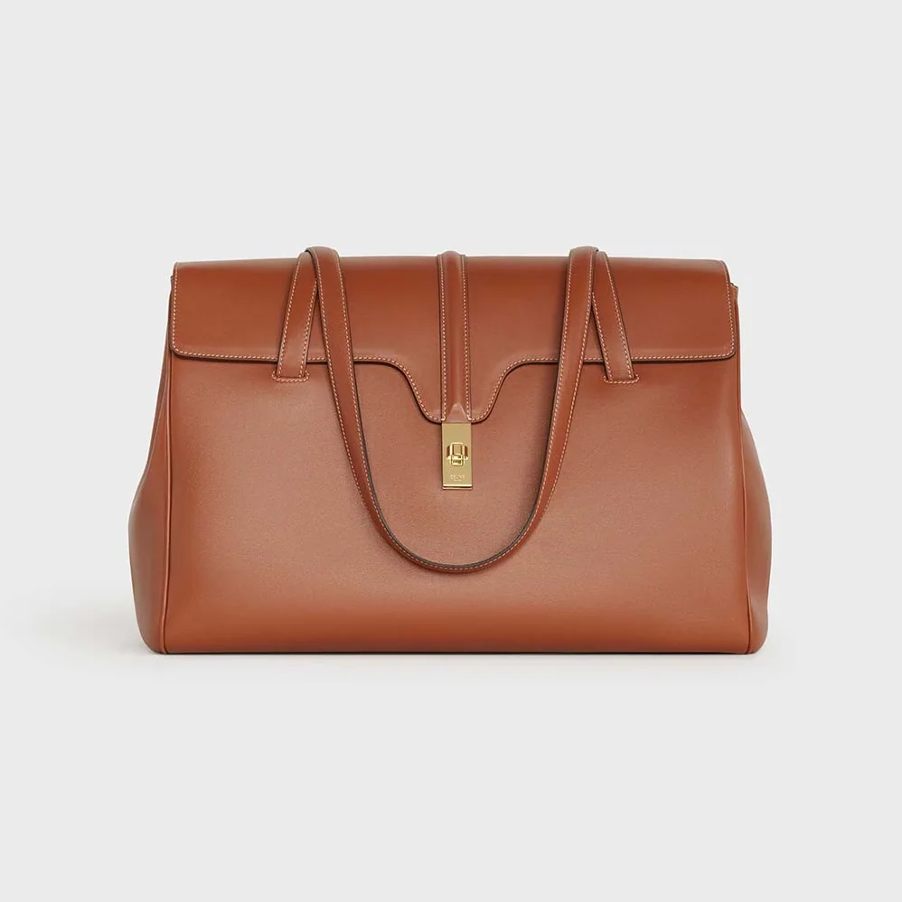 Celine Large Soft 16 Bag in Smooth Calfskin for Women in Brown
