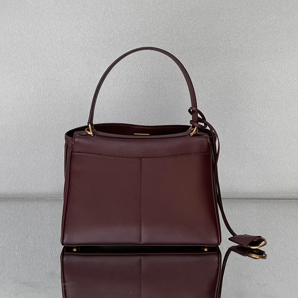 Balenciaga Rodeo Handbag Small In Dark Burgundy Smooth Calfskin Aged for Women in Gold Hardware Balenciaga Rodeo Handbag Small In Dark Burgundy Smooth Calfskin Aged for Women in Gold Hardware
