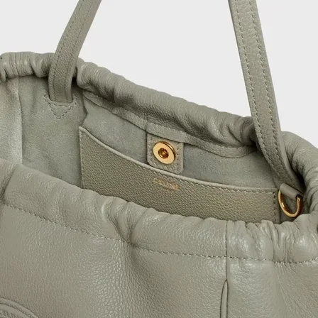 Celine Cuir Triomphe Green Clay Bag .31GC- / 9 Inches Celine Cuir Triomphe Green Clay Bag .31GC- / 9 Inches