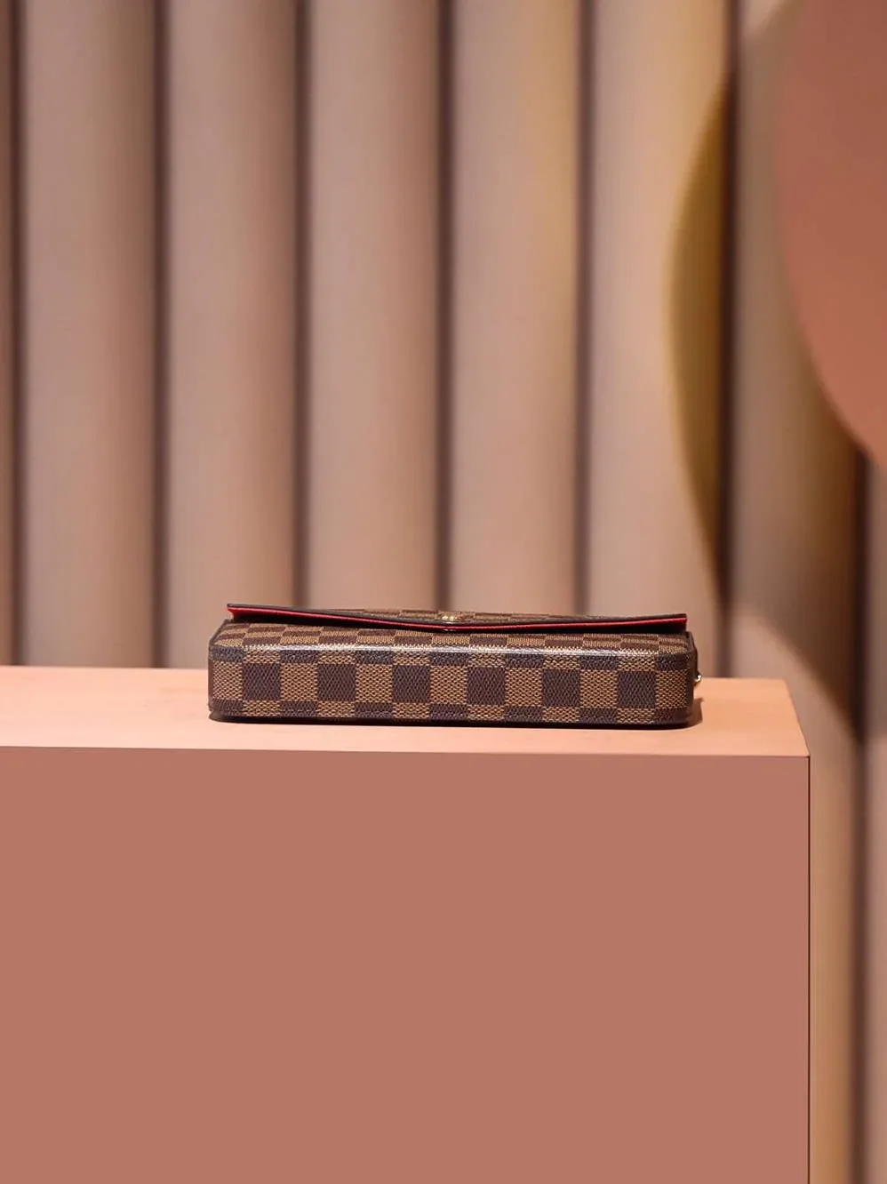 Louis Vuitton Pochette Felicie Shoulder Bag in Brown Gold Hardware Louis Vuitton Pochette Felicie Shoulder Bag in Brown Gold Hardware