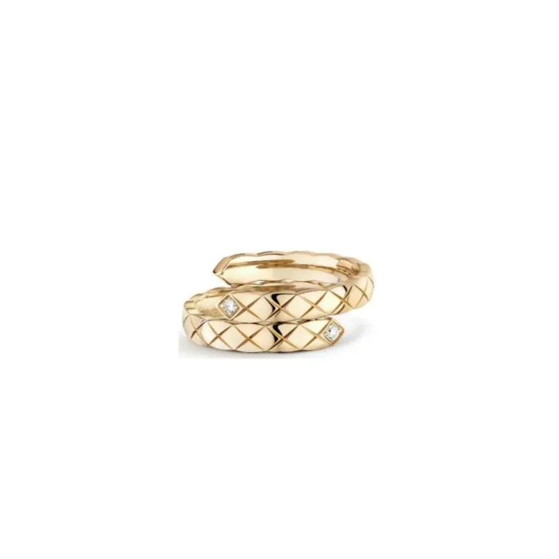 Chanel Coco Crush Toi Et Moi Ring Beige Gold Chanel Coco Crush Toi Et Moi Ring Beige Gold