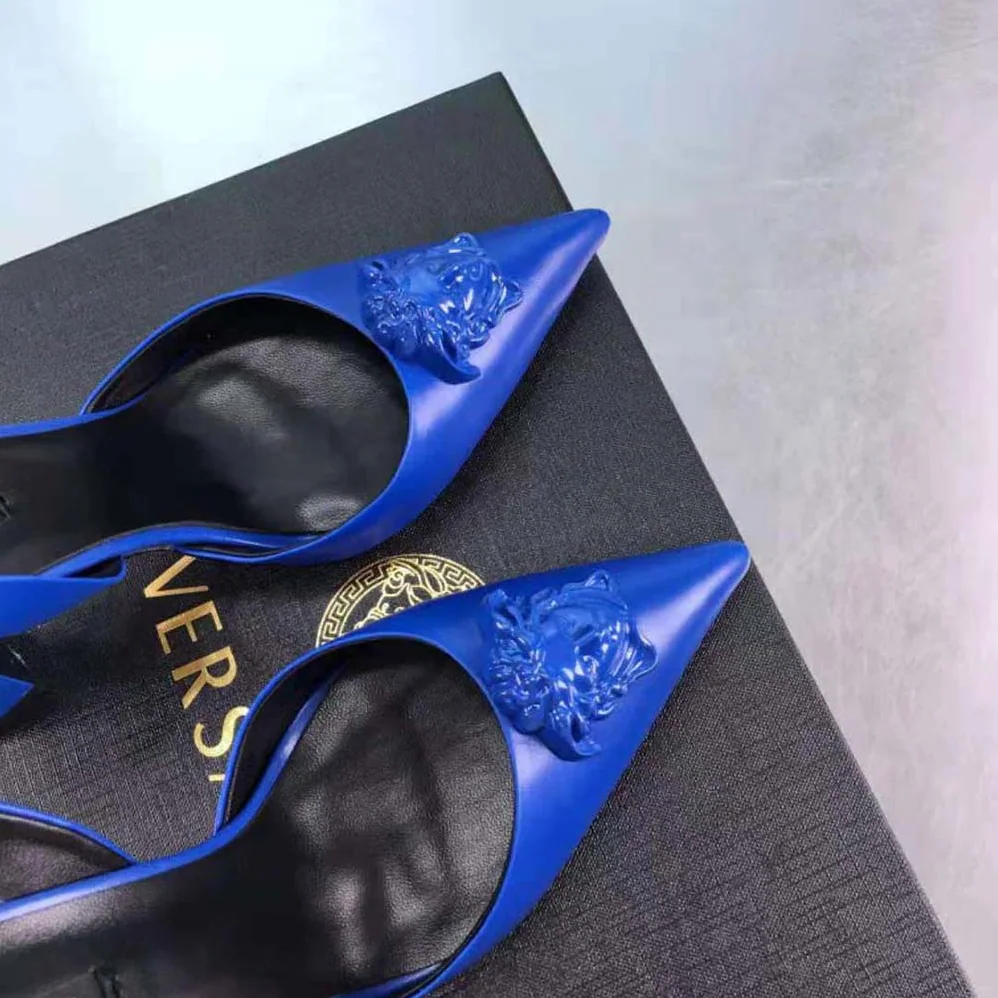 Versace La Medusa Sling for Women in Back Pumps Versace La Medusa Sling for Women in Back Pumps