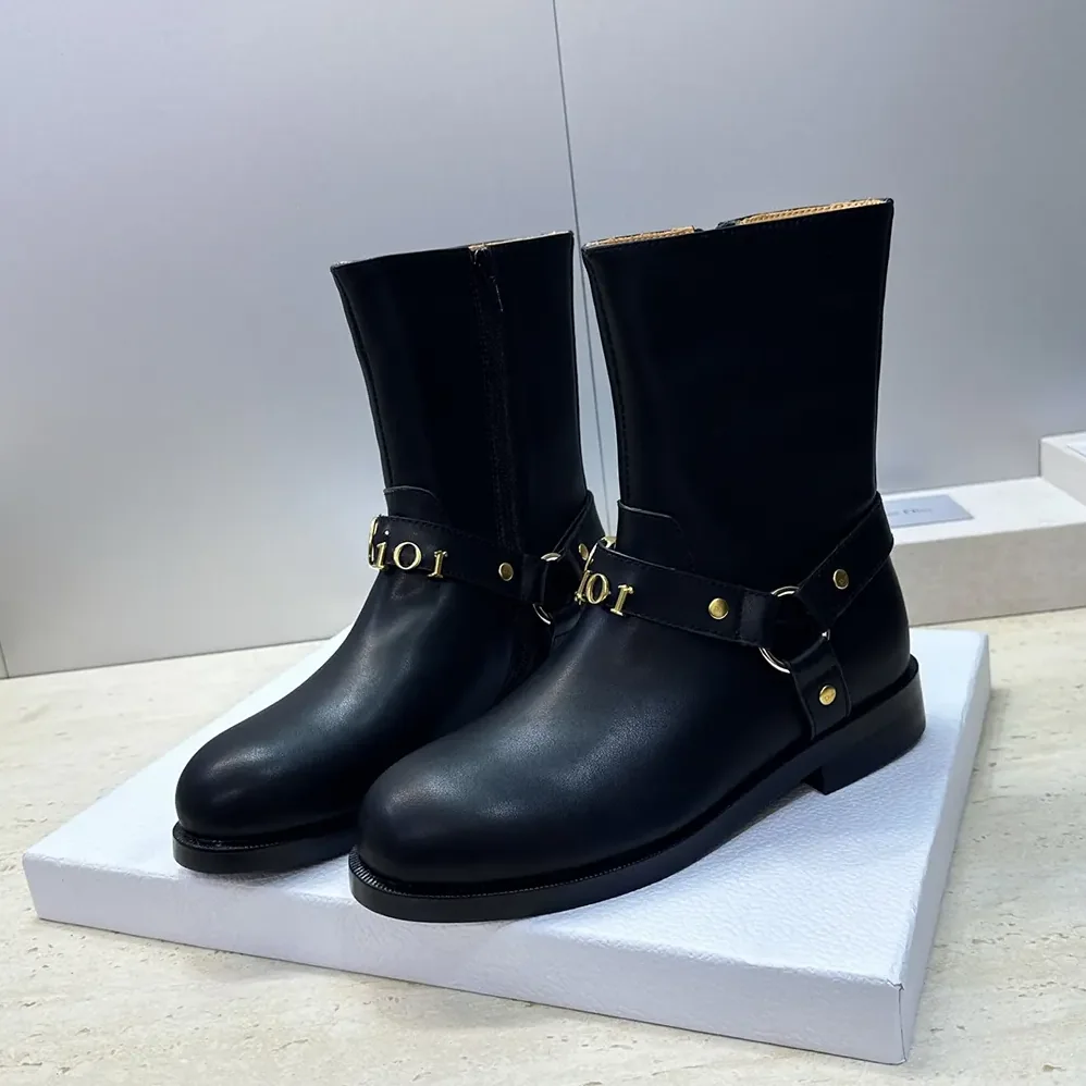 Dior Bolt Ankle Boot Black Calfskin for Women Dior Bolt Ankle Boot Black Calfskin for Women